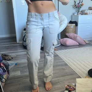 Abercrombie-fitch Women's Khaki Cargo Pants